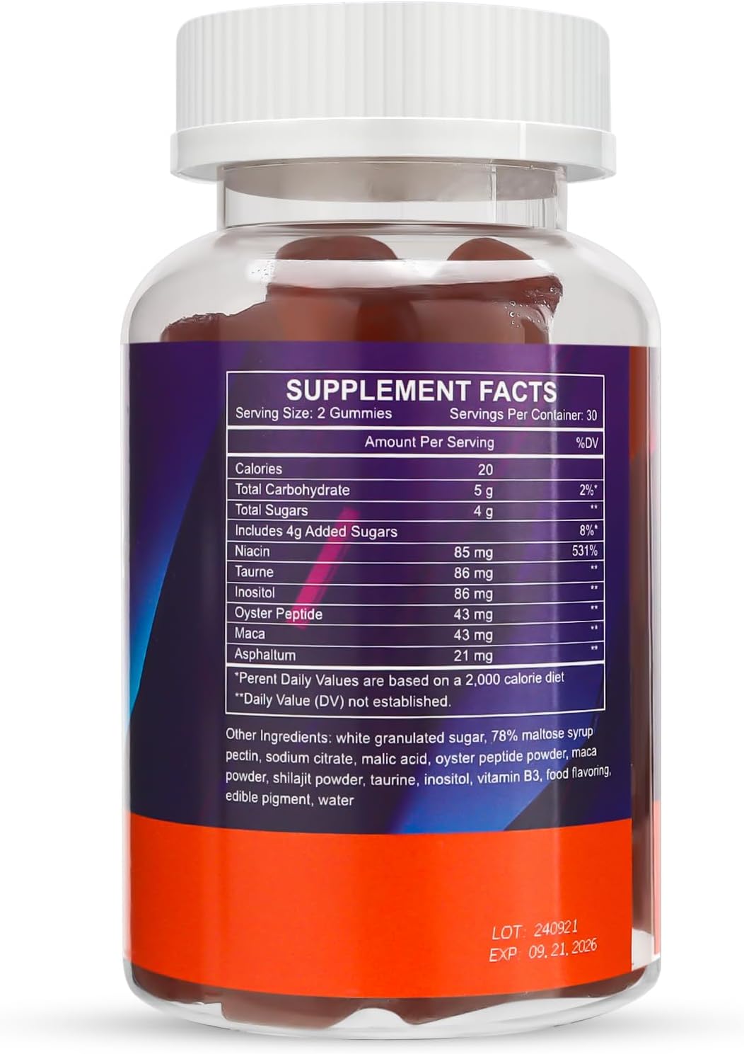 1000MG NLIEOPDA Power Gummies - Advanced Strength Chewable Vitamin Supplement with All-Natural Ingredients - 60pcs