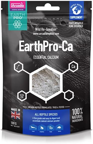 100g Arcadia EarthPro CA Calcium Supplement for Reptiles - Essential Reptile Health Support