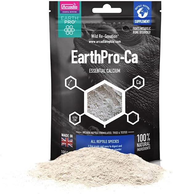 100g Arcadia EarthPro CA Calcium Supplement for Reptiles - Essential Reptile Health Support