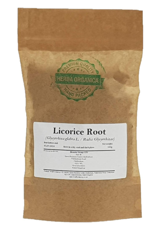 100g Herba Organica Licorice Root Powder - Glycyrrhiza Glabra Extract, Pure Liquorice Supplement