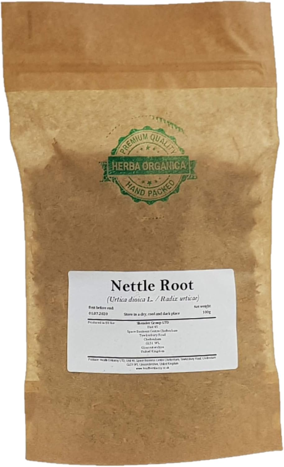 100g Herba Organica Nettle Root Powder - Urtica Dioica L - Stinging Nettle Supplement