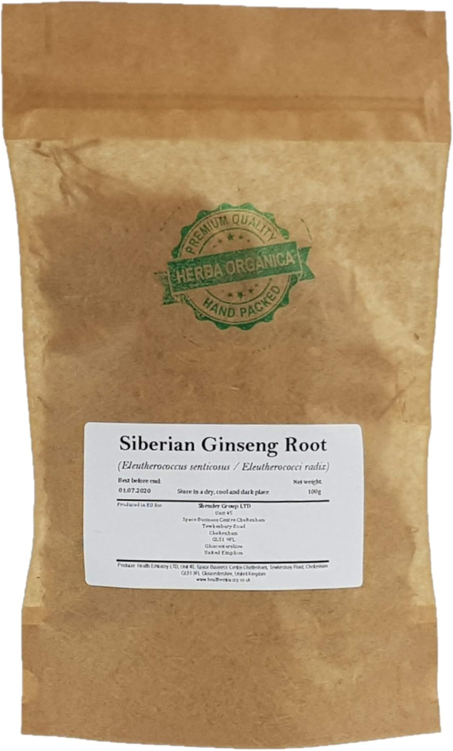 100g Herba Organica Siberian Ginseng Root Tea - Eleutherococcus Senticosus L - Herbal Blend