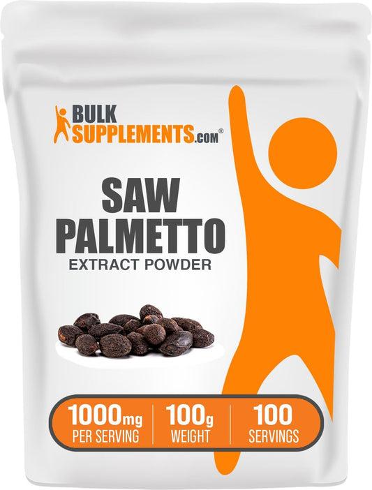 100g Saw Palmetto Extract Powder - Serenoa Repens Supplement, Vegan & Gluten Free - 1000mg per Serving - 3.5 oz