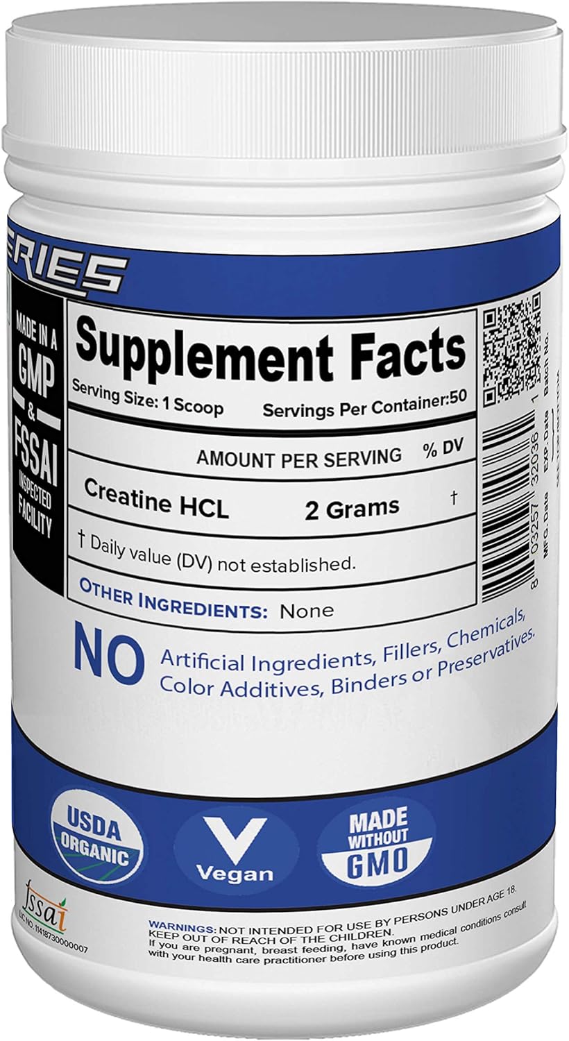 100Grams of NutriJa Creatine HCL for Enhanced Muscle Performance