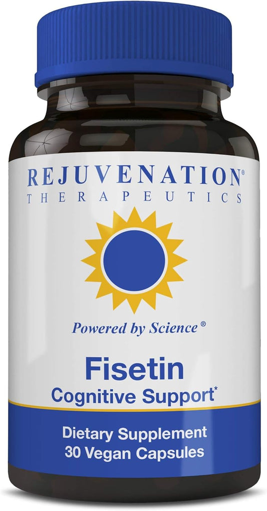 100mg Fisetin Senolytic Dietary Flavonoid Veggie Capsules - Non-GMO, Vegan, Gluten-Free by Rejuvenation Therapeutics