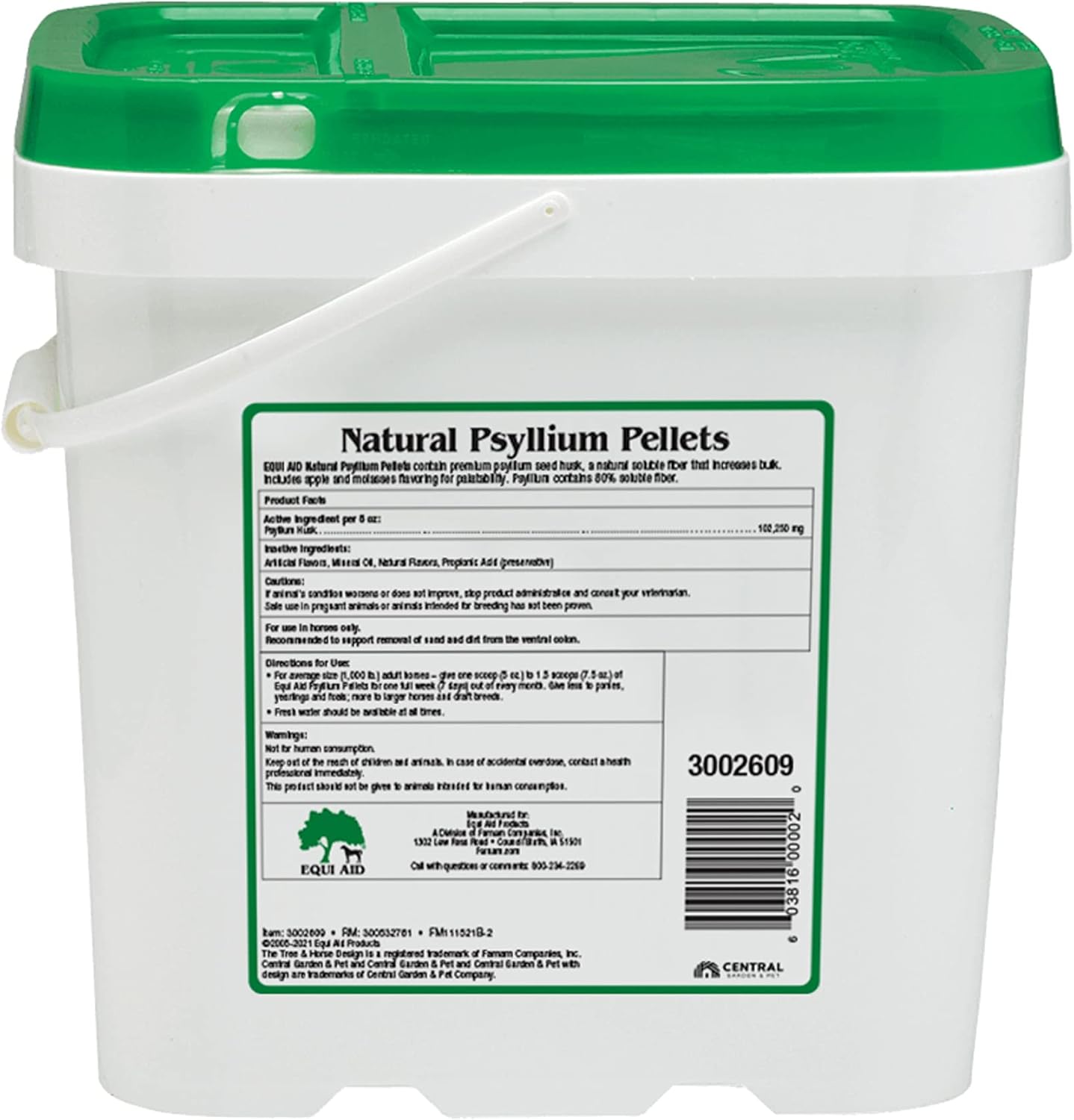 10lb Farnam Equi Aid Natural Horse Psyllium Pellets: Supports Sand & Dirt Removal From Ventral Colon, 32 Scoops - BoostGo Australia