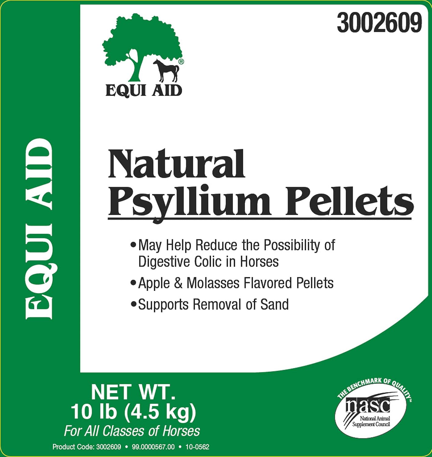 10lb Farnam Equi Aid Natural Horse Psyllium Pellets: Supports Sand & Dirt Removal From Ventral Colon, 32 Scoops - BoostGo Australia