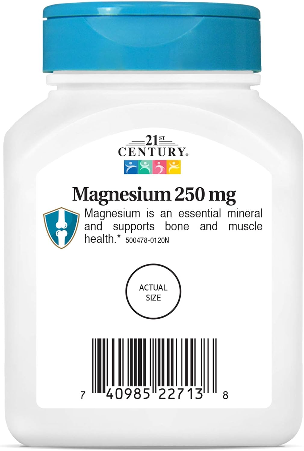 110 Count 21st Century Magnesium Tablets - 250 mg Supplement for Daily Health