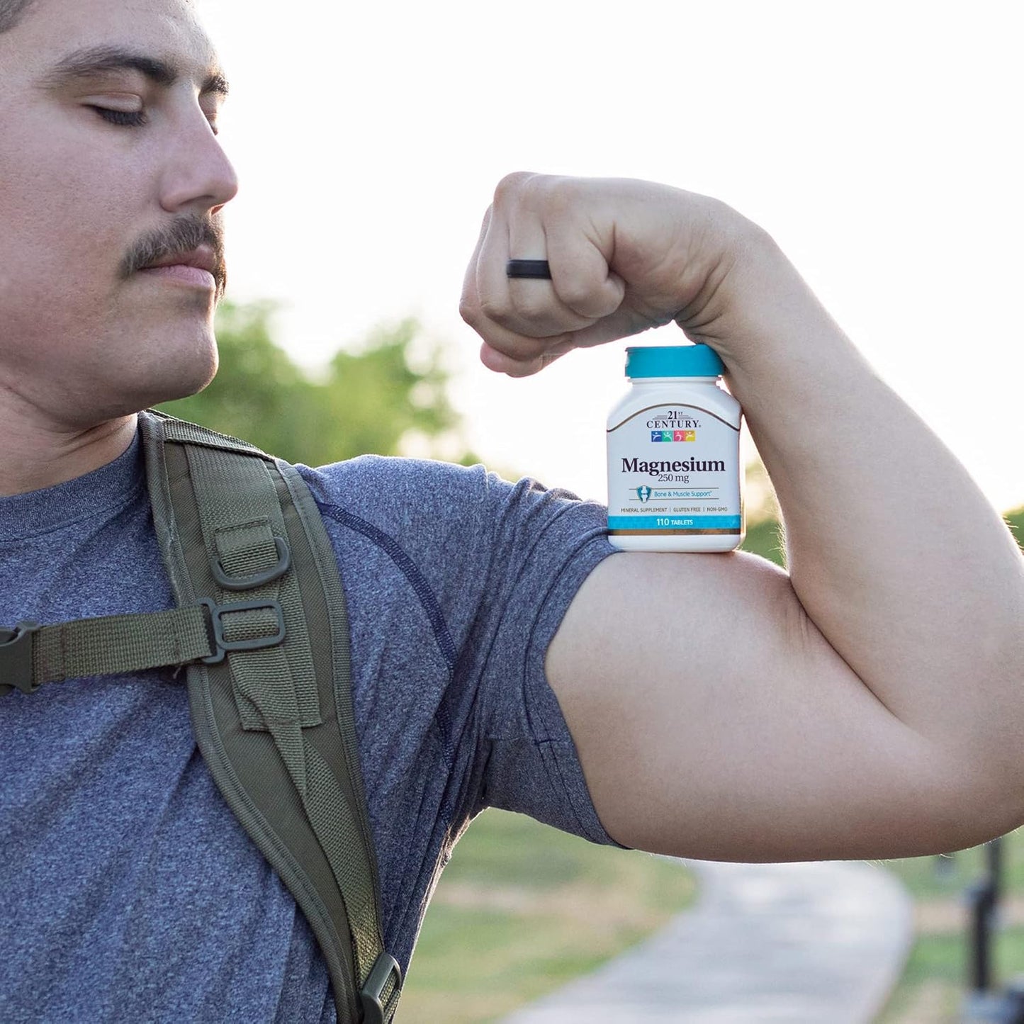 110 Count 21st Century Magnesium Tablets - 250 mg Supplement for Daily Health