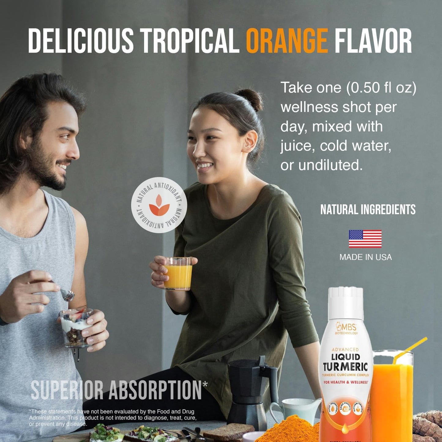 1100mg Turmeric Curcumin with Black Pepper Bioperine for Joint Support and Enhanced Absorption - 35 Servings with Vitamins C, D3, E, and B2