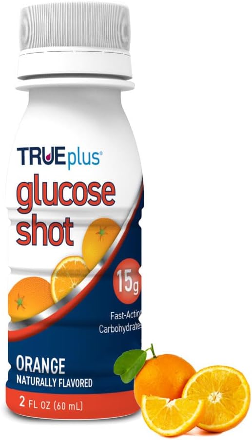 12 Bottles of TRUEplus Orange Flavored Glucose Shots