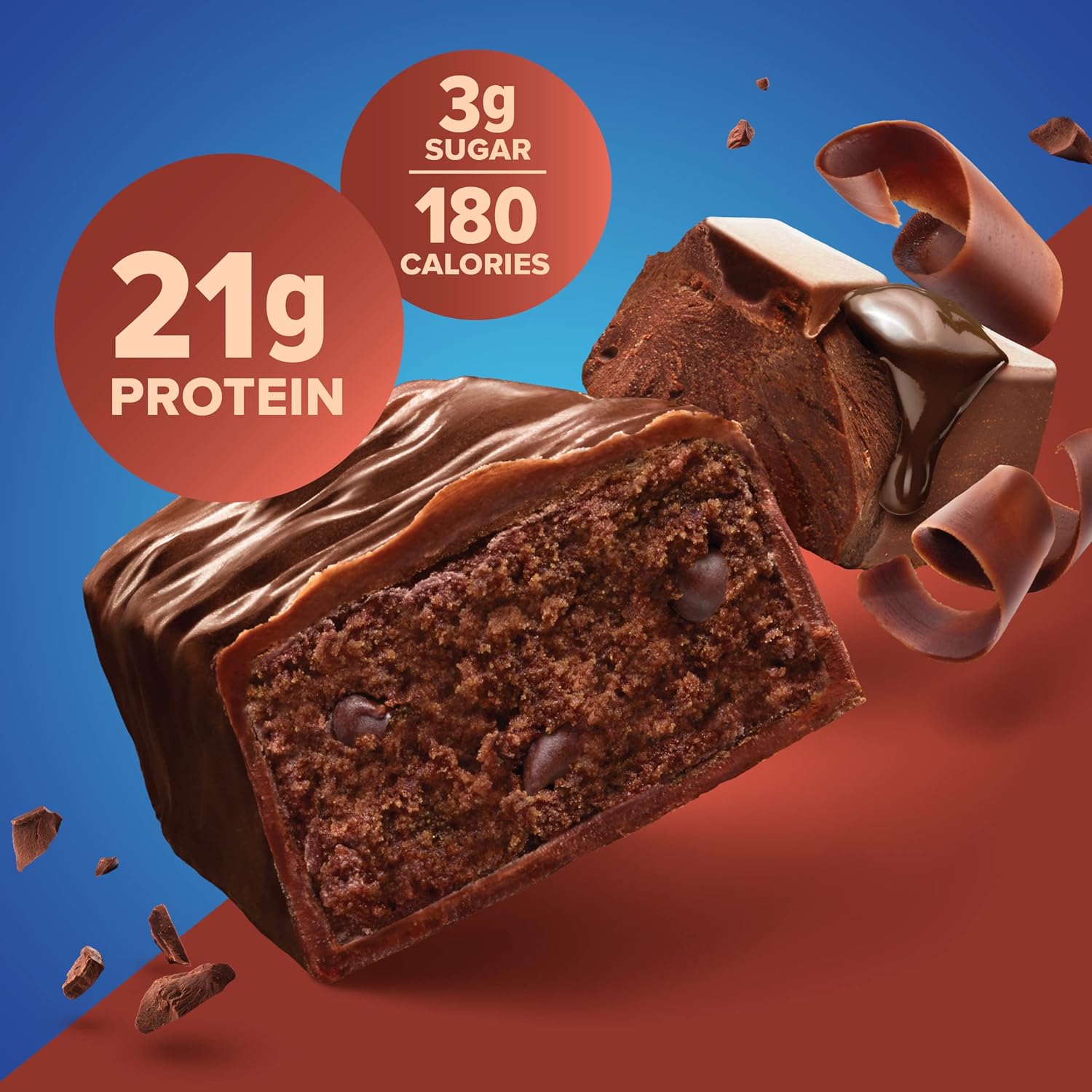12-Count Pure Protein Bars, Chocolate Deluxe, High Protein, Low Sugar, Gluten Free Snacks for Energy Support, 1.76 oz.