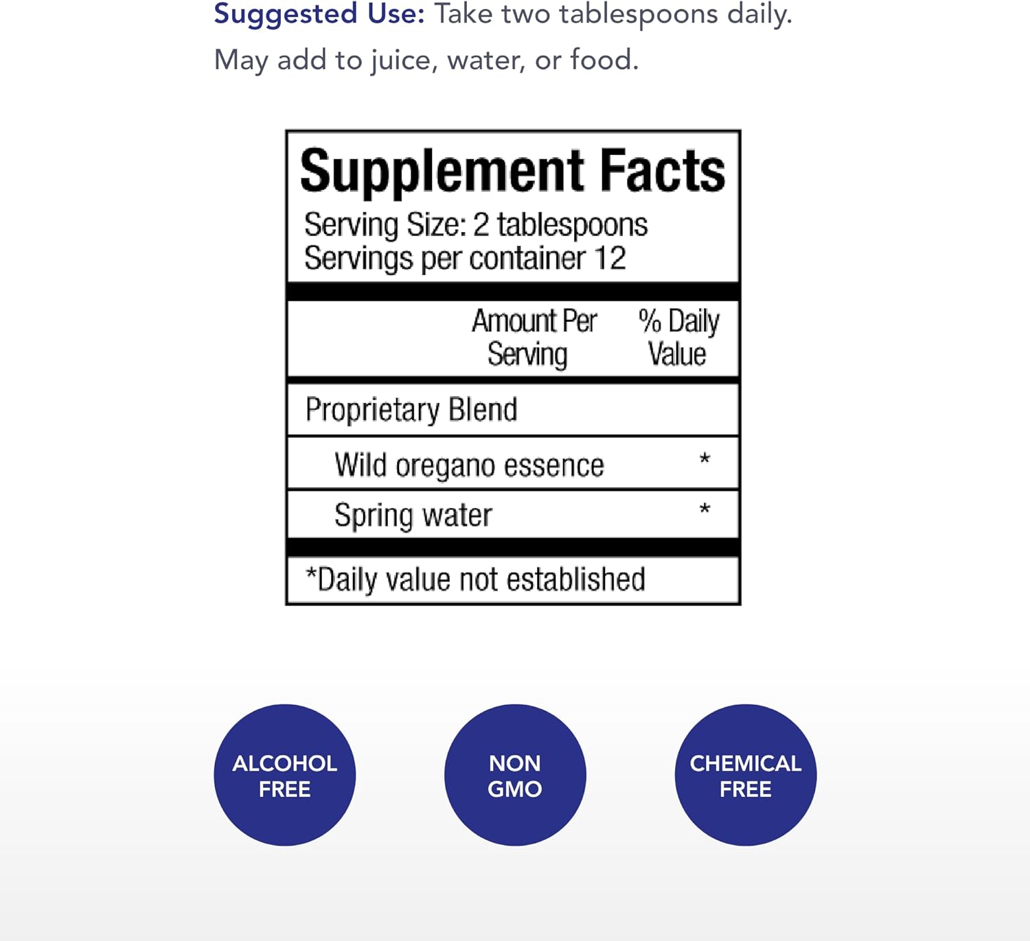 12 fl oz Physician's Strength Wild Oregano Essence Hydrosol for Oxygen Support - Non-GMO & Chemical Free - 12 Servings