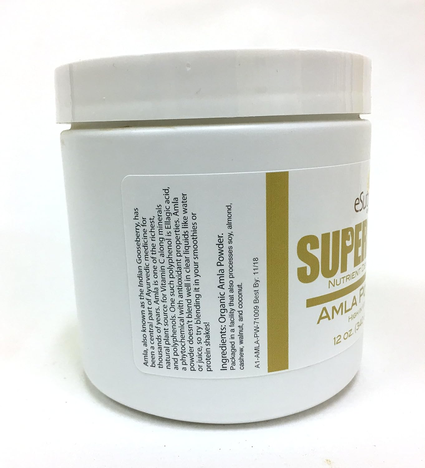 12 oz eSutras Organics Amla Powder - 30 Servings of Natural Vitamin C for Immune Health & Smoothies