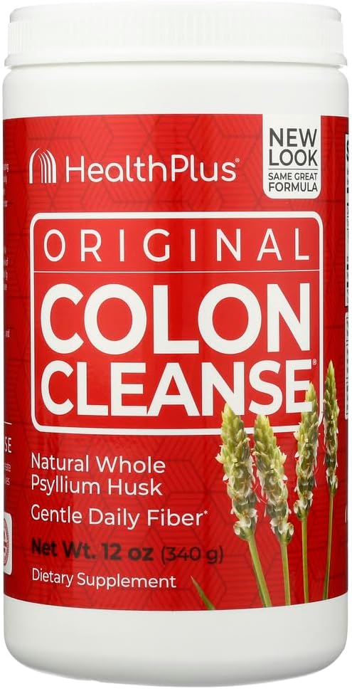 12 OZ Health Plus Psyllium Colon Cleanse Supplement