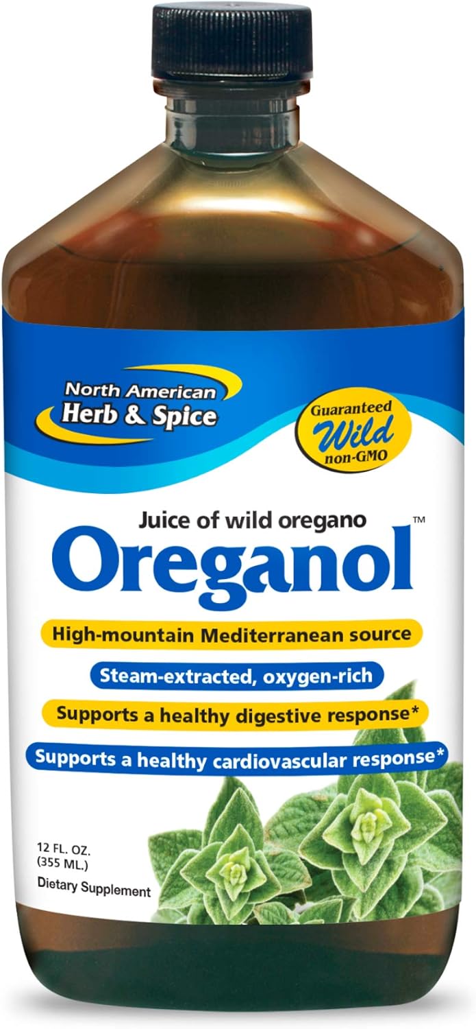12 oz North American Herb & Spice Oregano Juice - Pure & Natural Herbal Extract for Immune Support