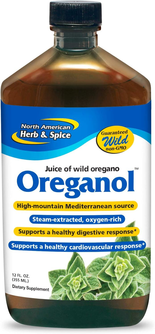 12 oz North American Herb & Spice Oregano Juice - Pure & Natural Herbal Extract for Immune Support
