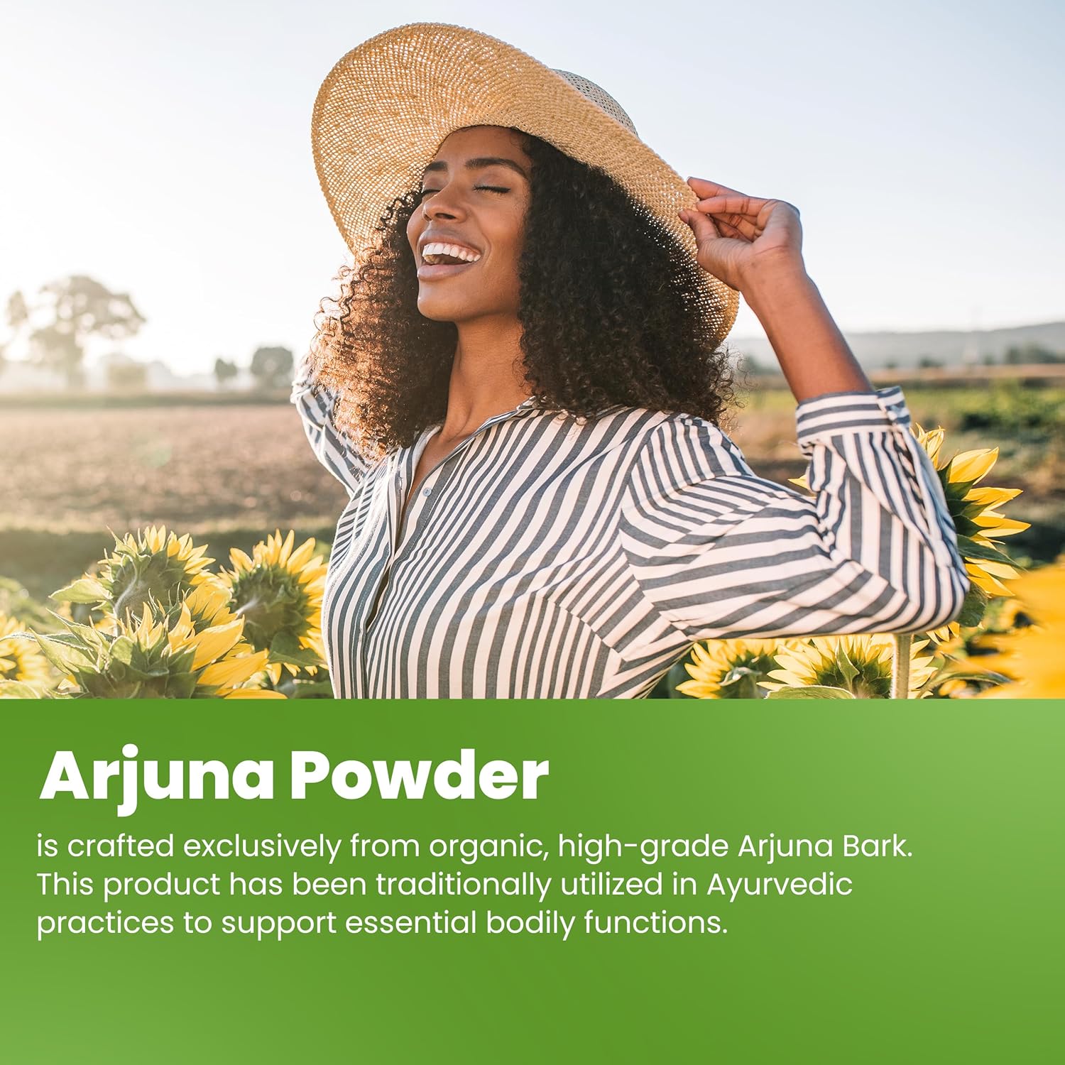 12 oz SIDDHAYU Organic Arjuna Powder for Heart Health and Wellness