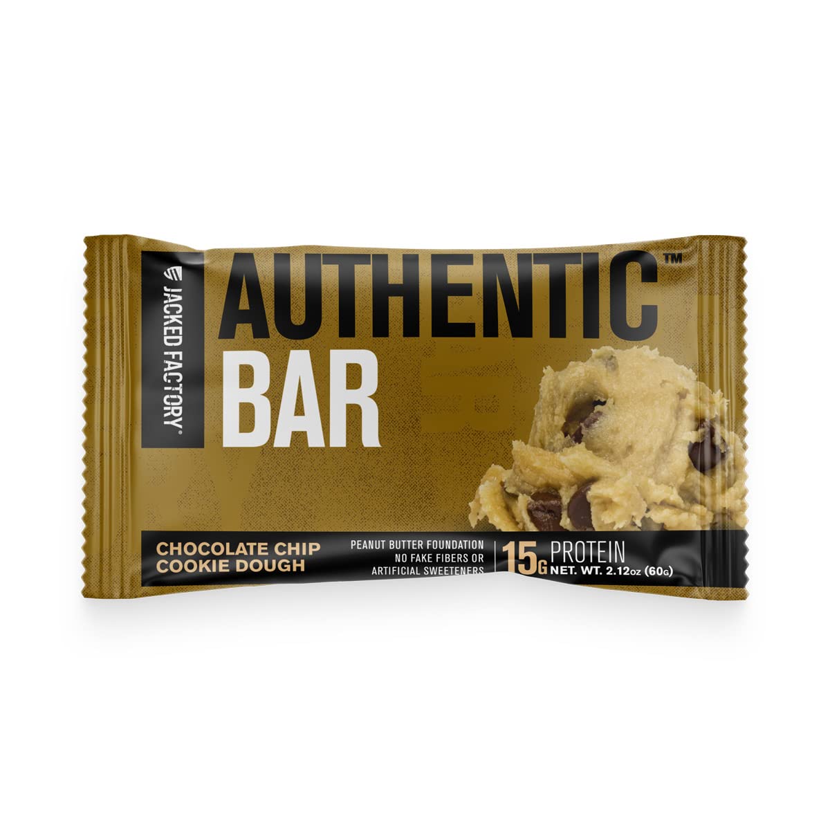 12-Pack Authentic Bar Chocolate Chip Cookie Dough Protein Bars with 15g Whey Protein Isolate - Healthy Meal Replacement Snack Bars with Peanut Butter & Healthy Fats - BoostGo Australia