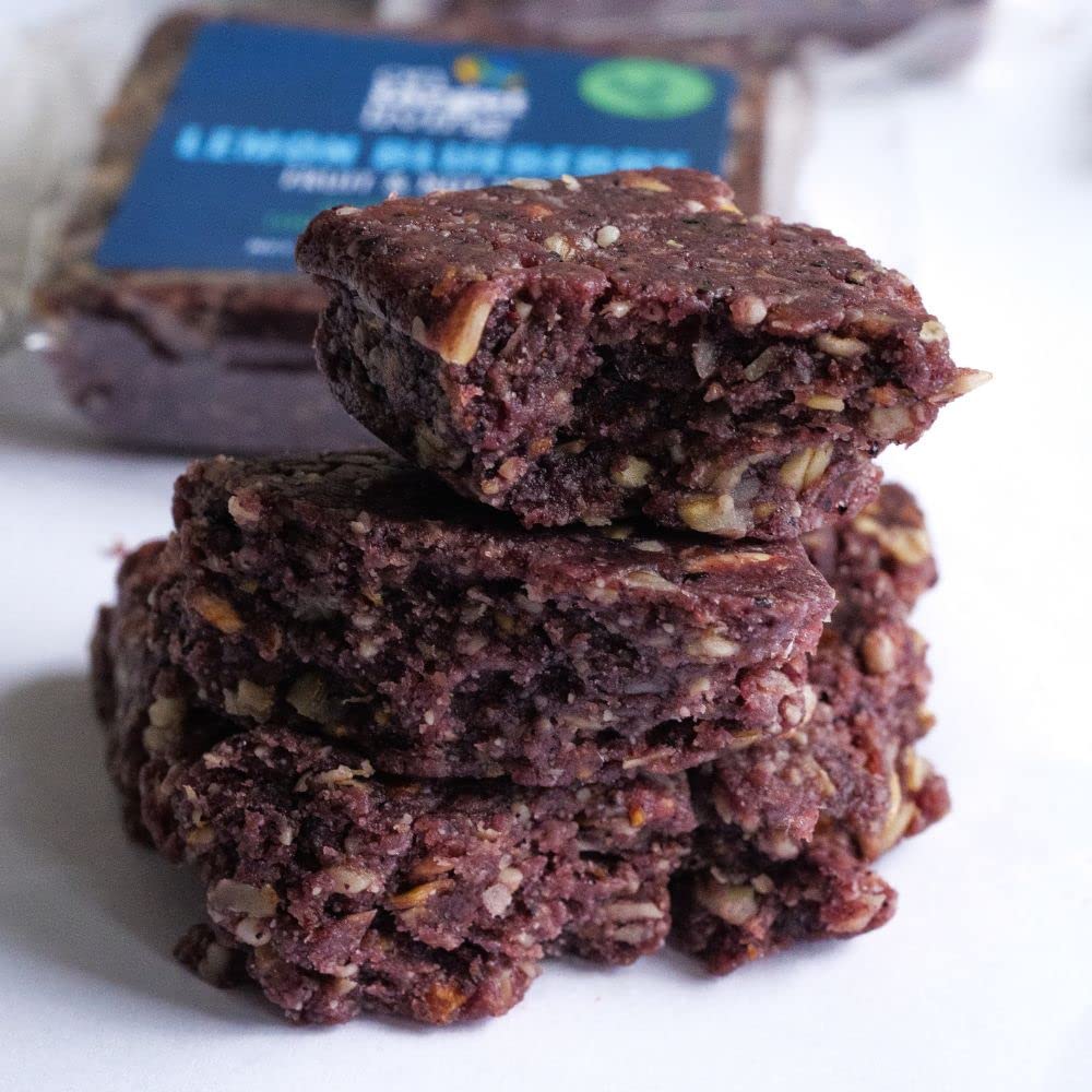 12 Pack Blueberry Lemon On Target Living Food Bars - Healthy Snack Bars for Energy and Nutrition