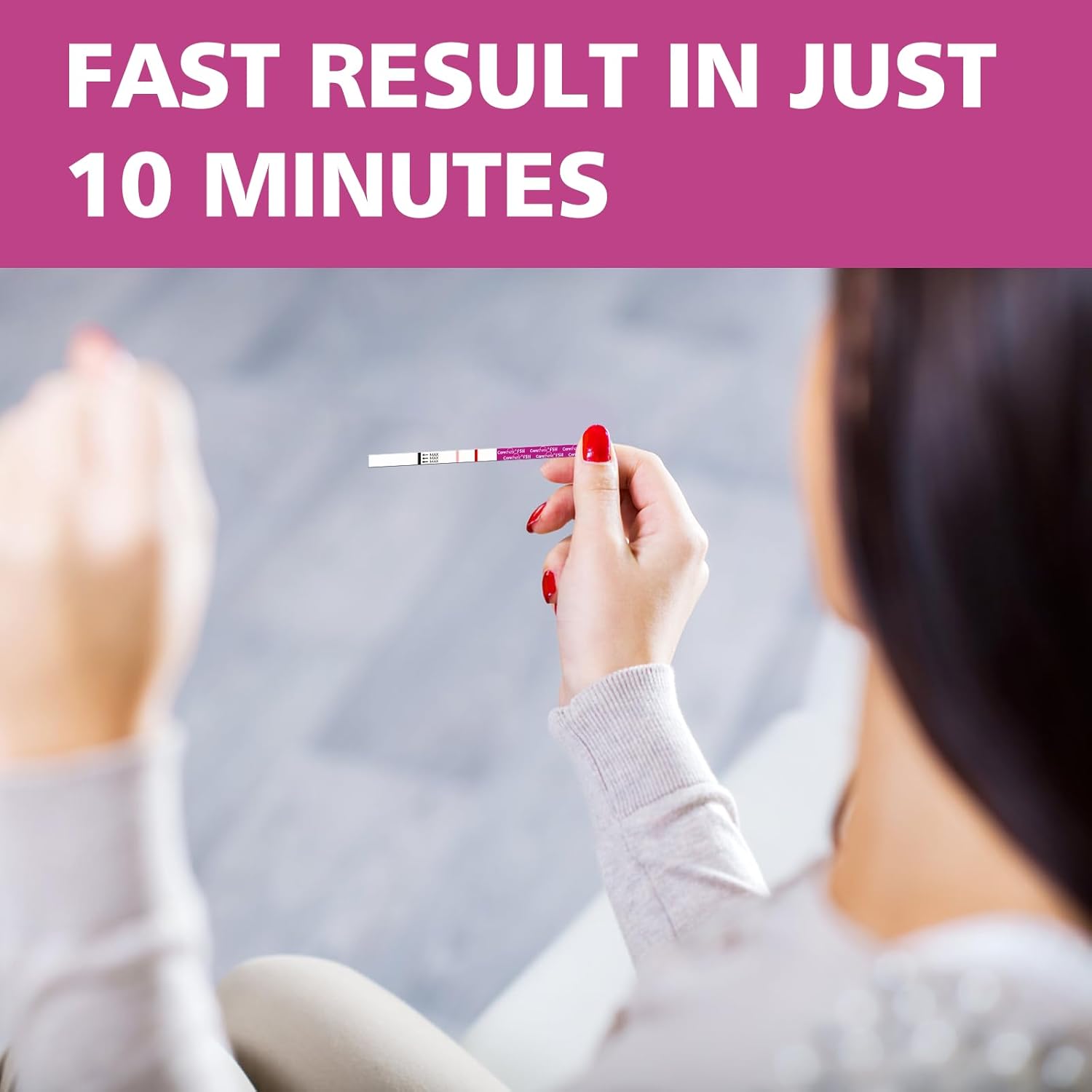 12 Pack Carethetic FSH Menopause Test Strips - Sensitive Home Test Kit for Ovarian Reserve & Fertility