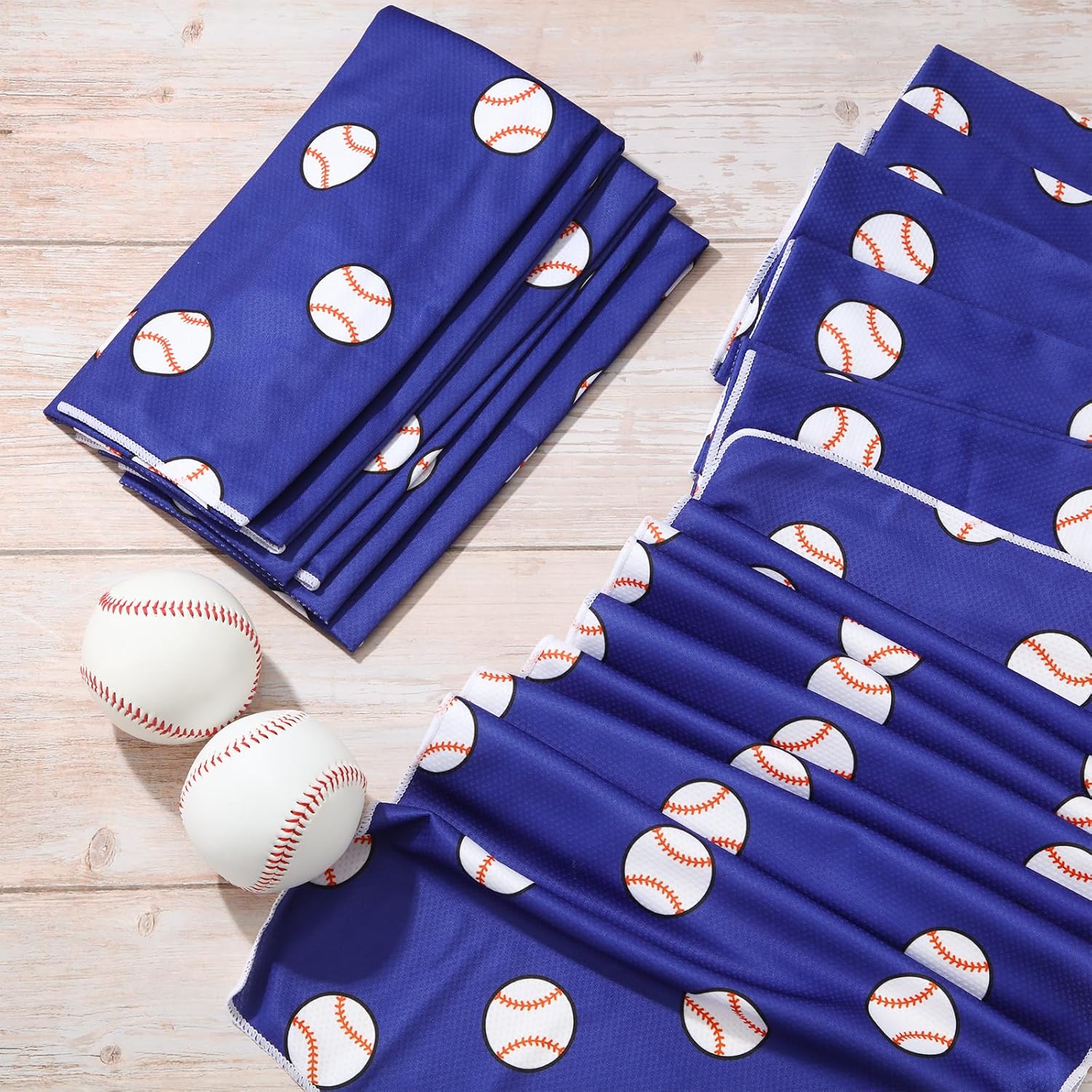 12-Pack FuWeave Cooling Towel - 40x12 Inches, Microfiber Fast Drying Towel for Sports - Basketball, Baseball, Football, Volleyball, Soccer, Softball - Gift for Men and Women