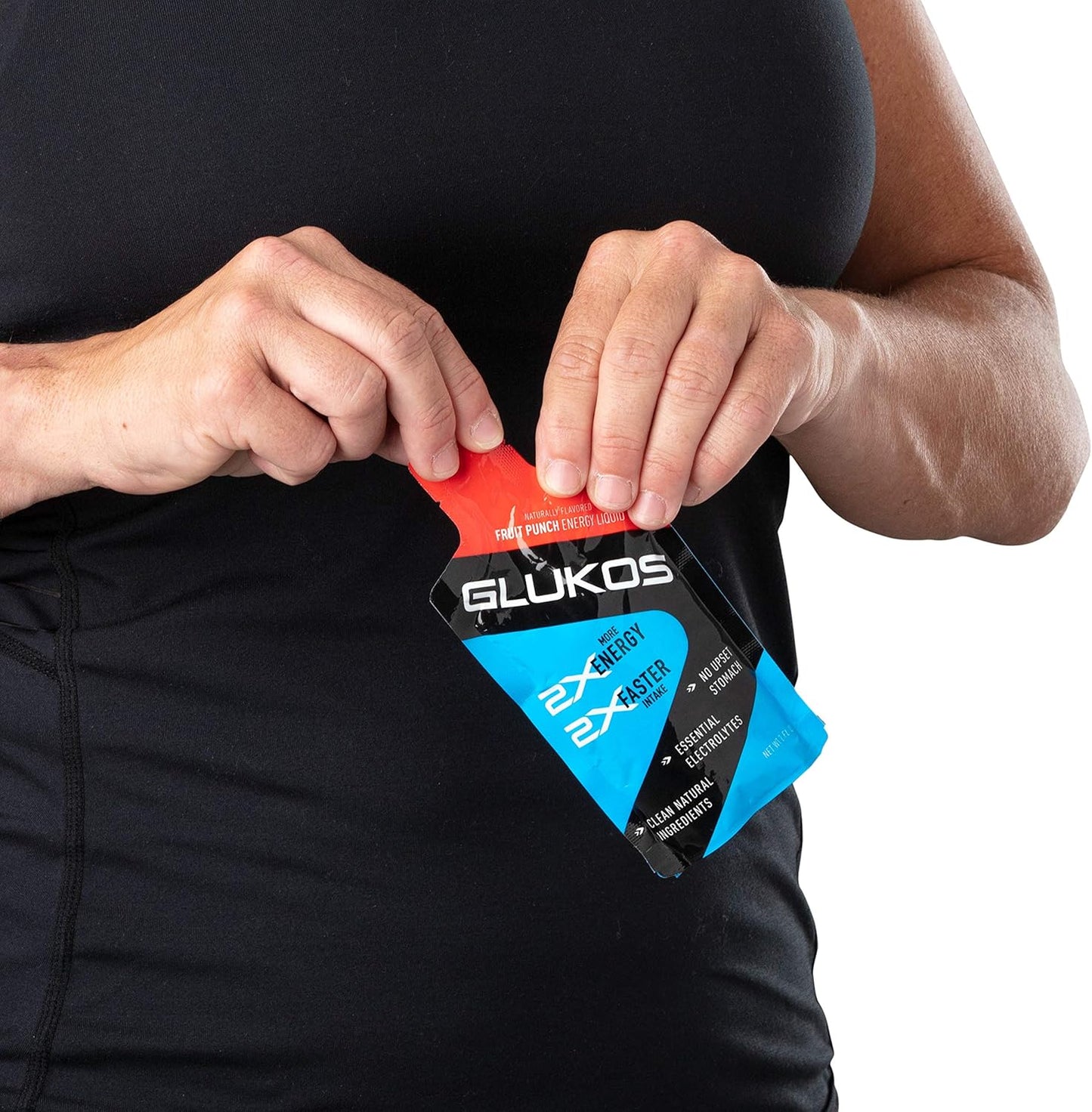 12-Pack Glukos Energy Liquid Gel Packets - 2oz Each