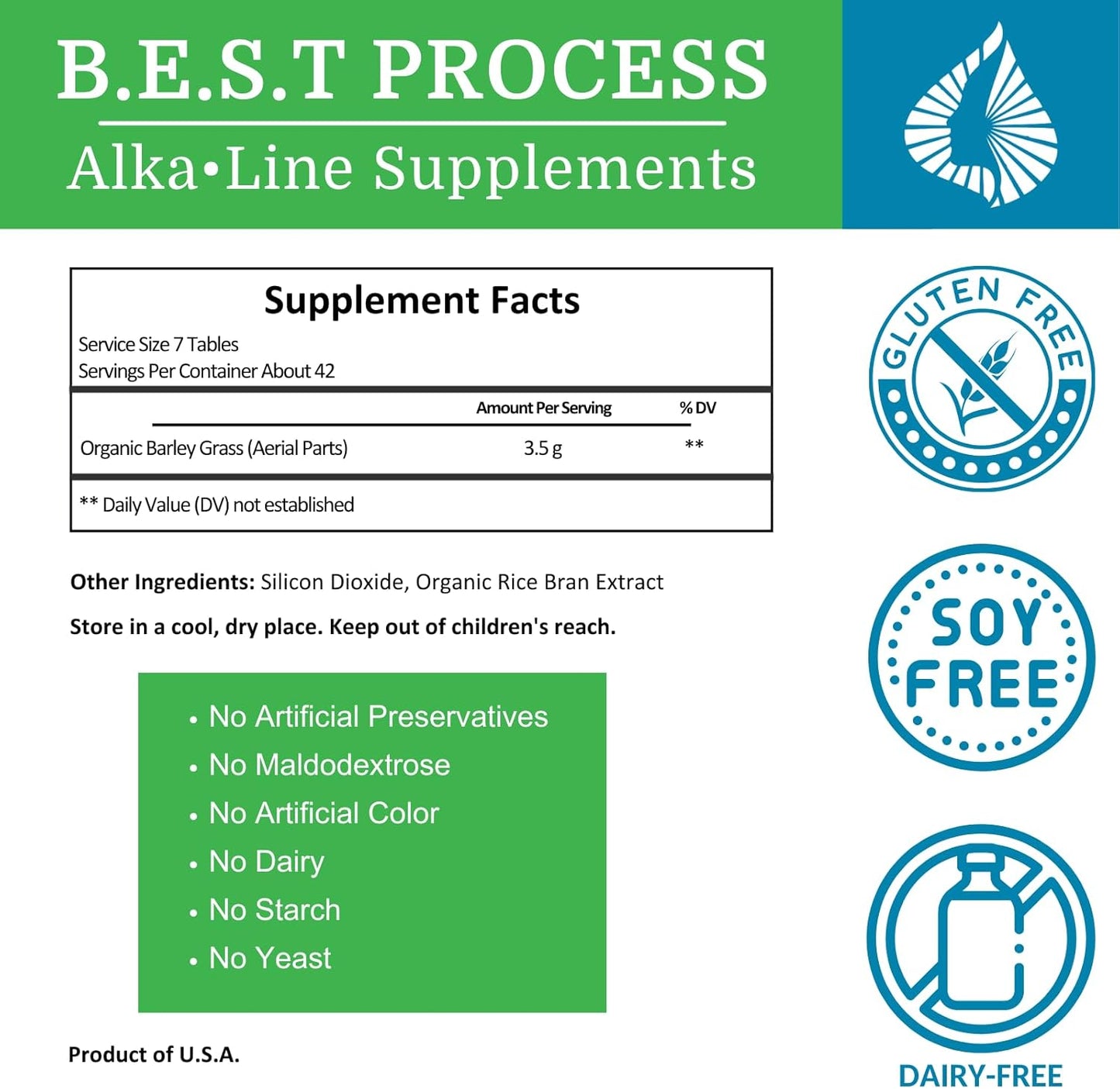 12 Pack Morter HealthSystem Alka•Green Tablets: Best Process Alkaline Barley Grass Supplement for Enzymes & Amino Acids