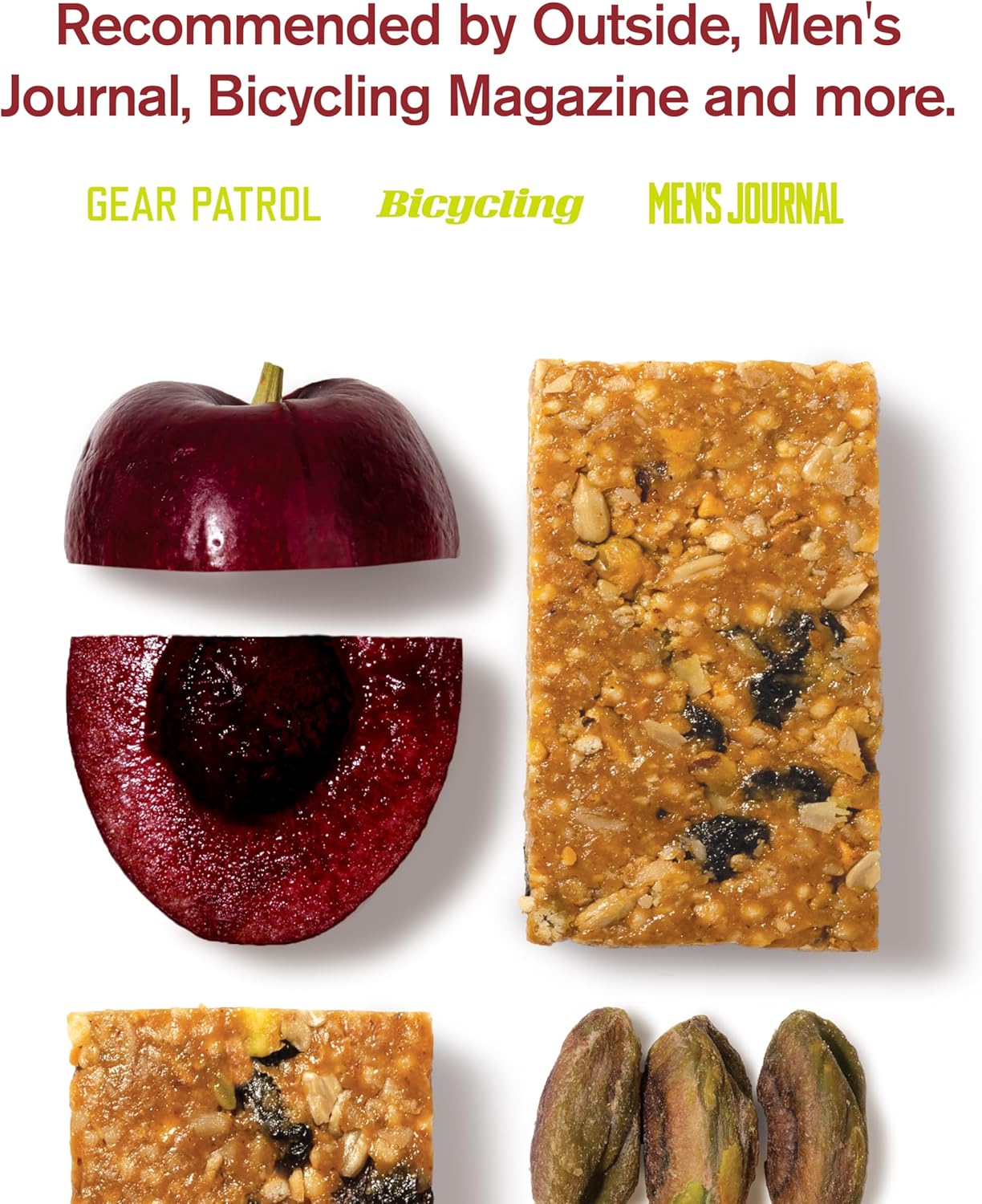 12 Pack of Skratch Labs Cherry Pistachio Energy Bars - Plant Based Snack with Low Sugar, 4g Protein - Non-GMO, Gluten Free, Soy Free, Vegan, Kosher