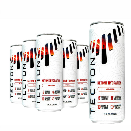 12-Pack of Tecton Ketone Ester, Sugar-Free Magma Flavor, 10g BHB Ketone Ester per Serving - Stimulant-Free, Patented Nature-Identical Ketones