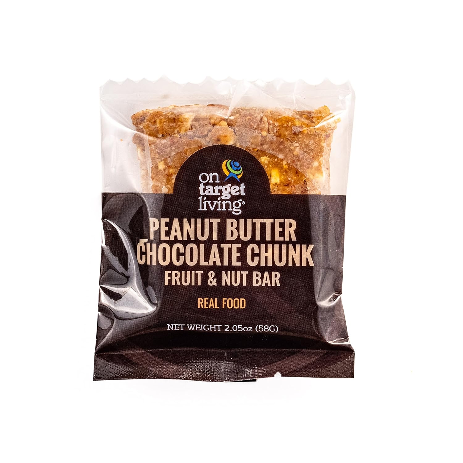 12 Pack On Target Living Food Bars - Peanut Butter Chocolate Chunk Flavor