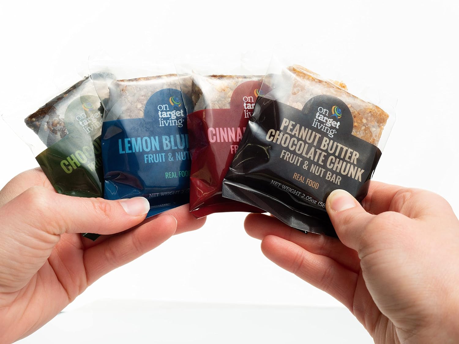 12 Pack On Target Living Food Bars - Peanut Butter Chocolate Chunk Flavor