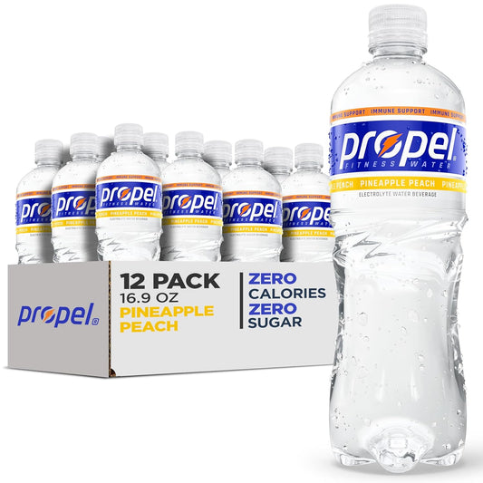 12-Pack Propel Immune Support Drink, Pineapple Peach Flavor, 16.9 Fl Oz