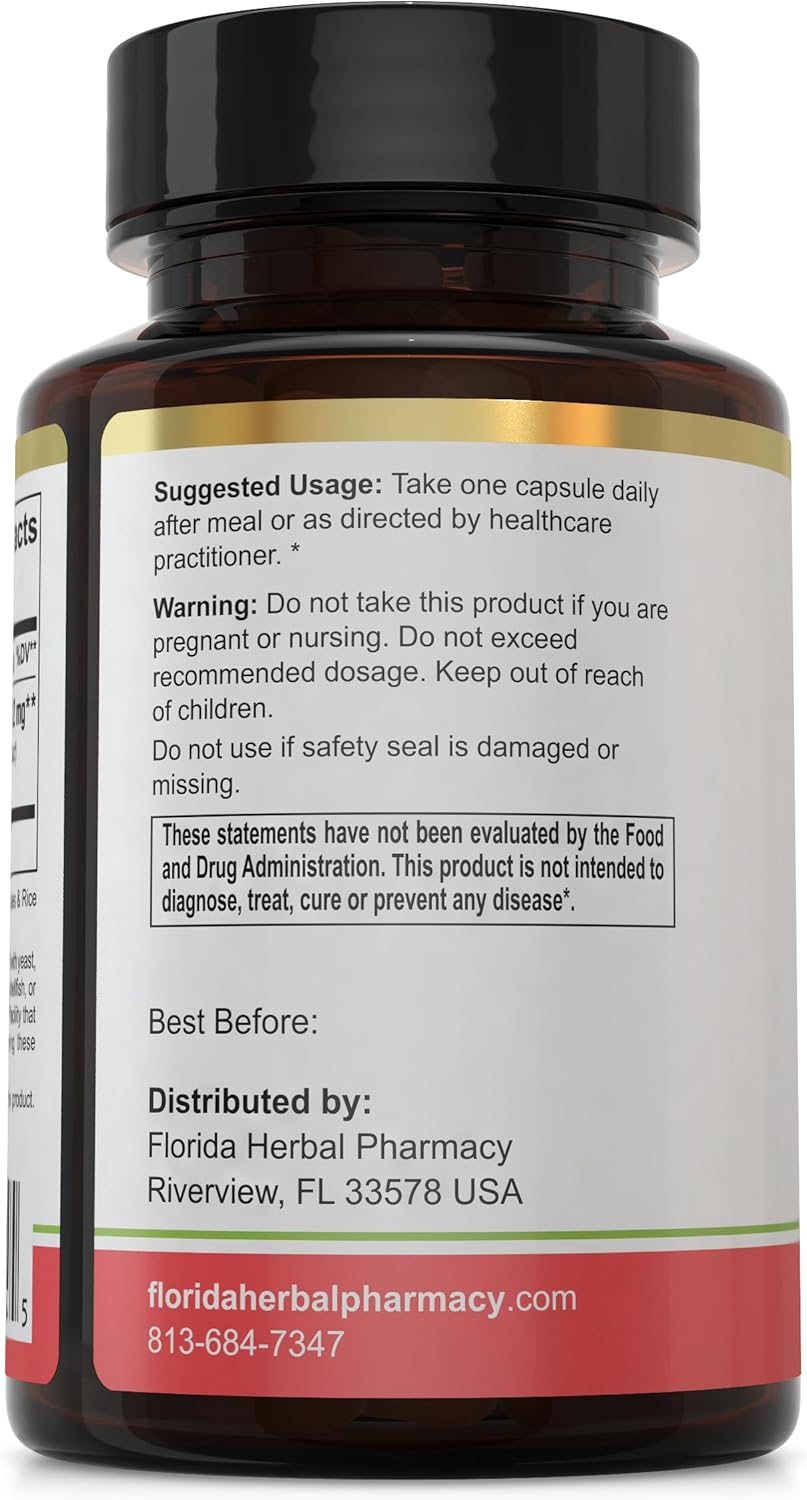 120 Astaxanthin 12 mg Capsules by Florida Herbal Pharmacy