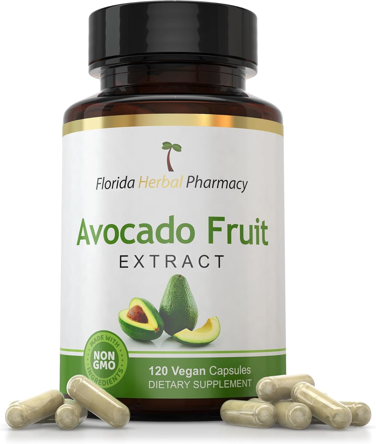 120 Avocado Fruit Extract Capsules - Florida Herbal Pharmacy