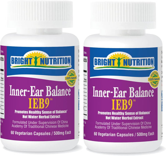 120 Capsules Bright Nutrition Inner-Ear Balance Supplement for Inner-Ear Health and Balance