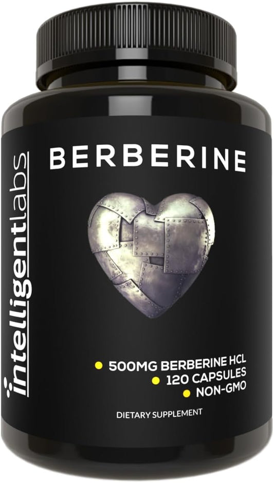 120 Capsules of Intelligent Labs Berberine HCL Plus - 500mg per Capsule - BoostGo Australia