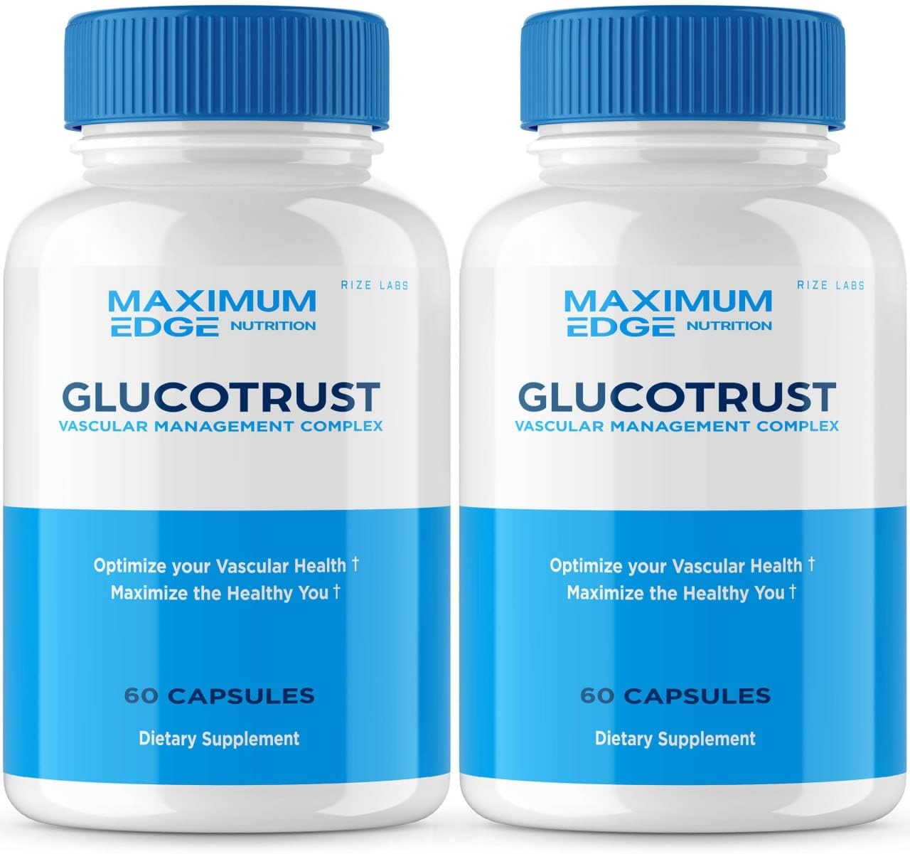 120 Capsules of rize labs Glucotrust Supplement with Advanced Balance Max Formula for Better Blood Sugar Management