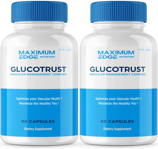 120 Capsules of rize labs Glucotrust Supplement with Advanced Balance Max Formula for Better Blood Sugar Management