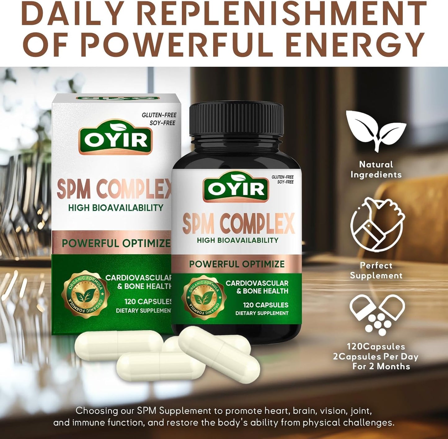 120 Capsules OYIR SPM Supplement with EPA and DHA for Joint Comfort and Overall Health