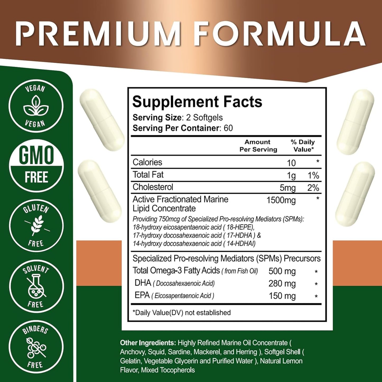 120 Capsules OYIR SPM Supplement with EPA and DHA for Joint Comfort and Overall Health