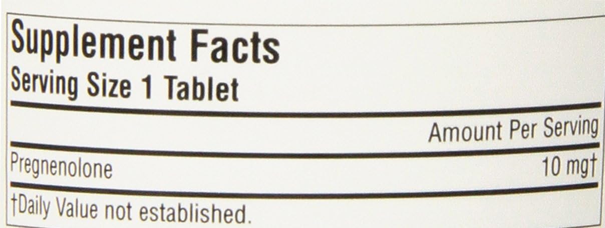 120 Cherry Flavored Pregnenolone 10mg Lozenges by Source Naturals for Hormone Balance Supplement