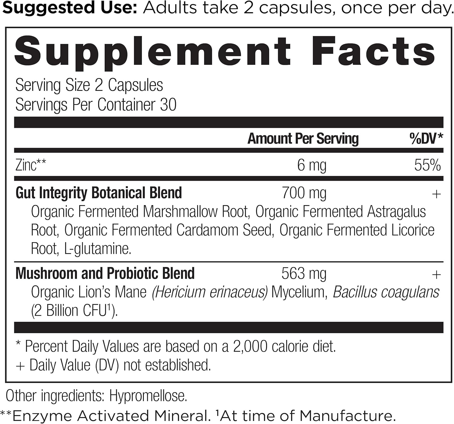 120 Count Ancient Nutrition SBO Gut Restore & Leaky Gut Probiotic Capsules