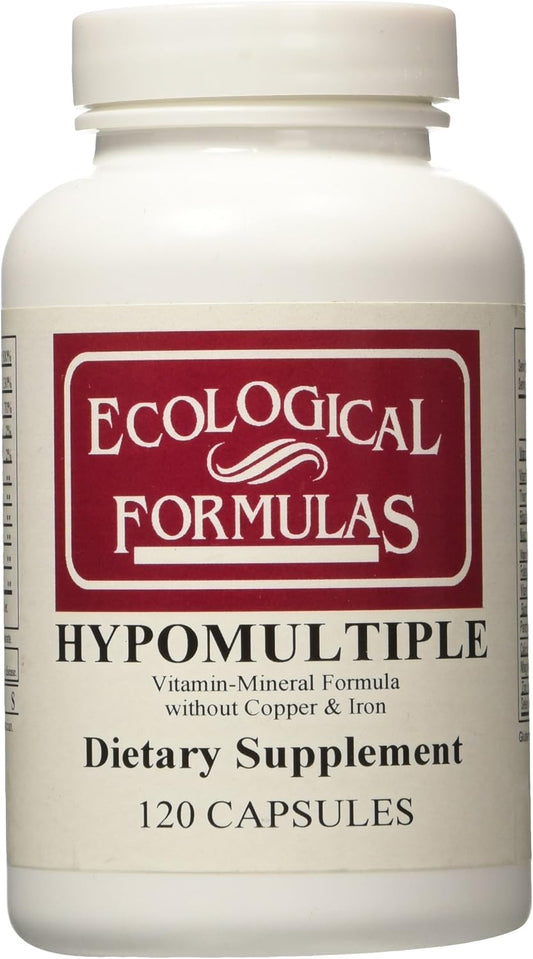 120 Count Cardiovascular Research Hypomultiple Vitamin-Mineral Formula Capsules for Heart Health Support