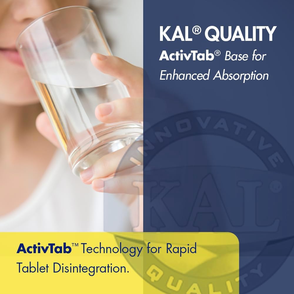 120 Count Kal Malic Acid with Magnesium Tablets for Enhanced Health and Wellness