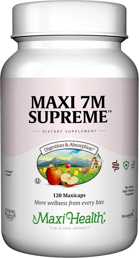 120 Count Maxi-Health 7M Supreme High Potency Probiotic Acidophilus Formula