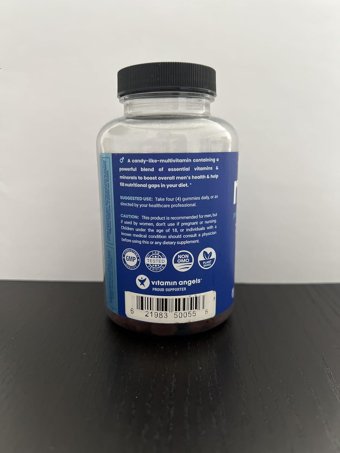 120 Count NutraChamps Men's Multivitamin Gummies with A, B, C, D, E, Biotin, Zinc - Chewable Daily Supplement for Men 14+