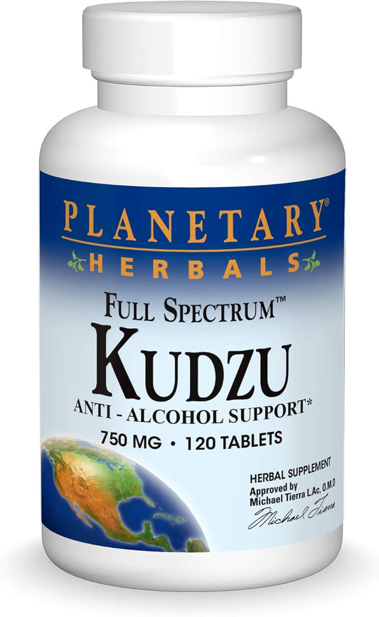 120 Count Planetary Herbals Full Spectrum Kudzu Tablets - Natural Herbal Supplement