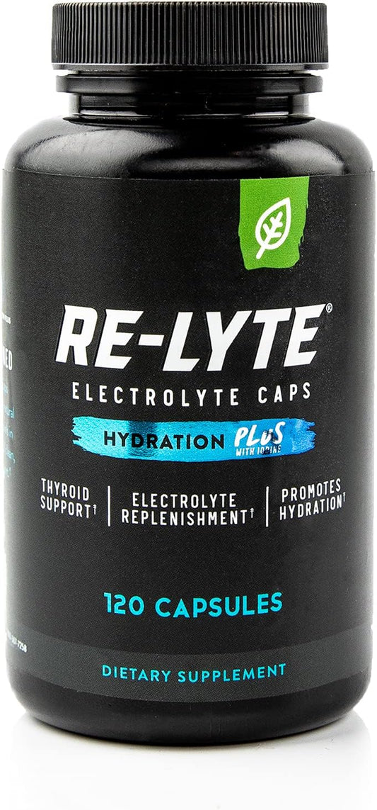 120 Count REDMOND Re-Lyte Hydration Plus Capsules for Ultimate Hydration Support
