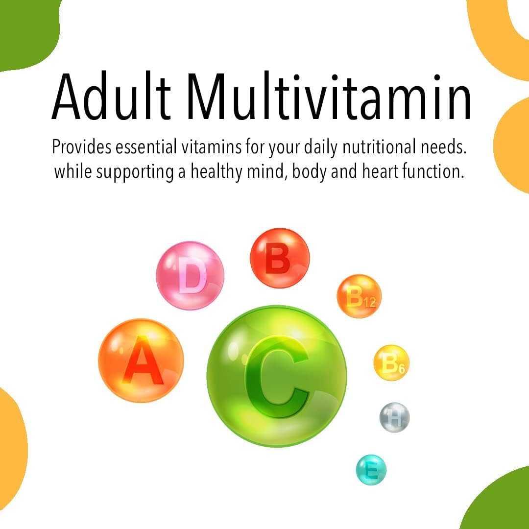 120 Count VITA GLOBE Adult Multivitamin Gummy with Essential Vitamins - Pack of 2